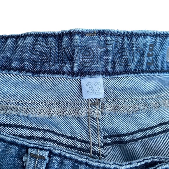Levis SilverTab Bootcut Jeans 32 x 32 Western Lightwash Blue Gray Color Y2K - Picture 8 of 12